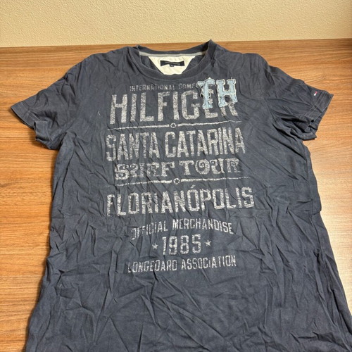 Tommy Hilfiger blue T-shirt size XL with Santa Catarina print