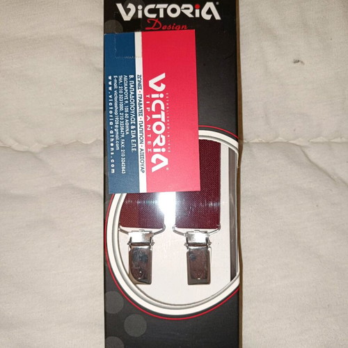 Victoria suspenders new burgundy adjustable 1.15 meters