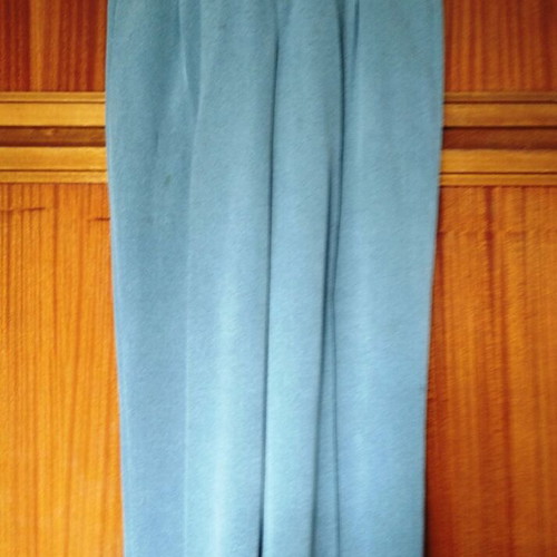 Suit soft gray with wide-leg pants, like new, size 46-48