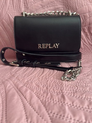 Γυναικεία τσάντα Replay crossbody μαύρη, σαν καινούργια