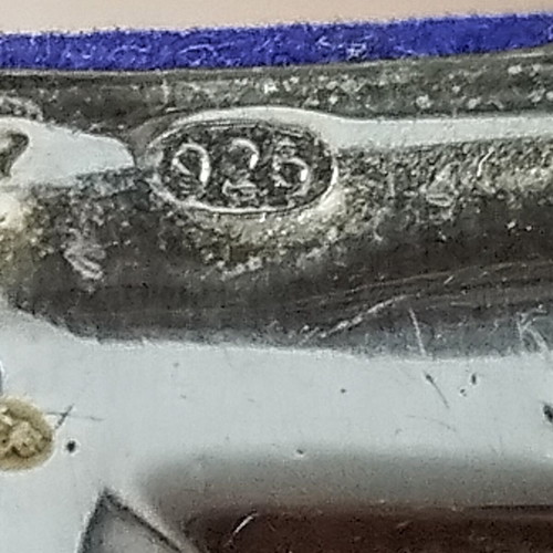 Silver frame used, very small 5.2 x 6.7 cm