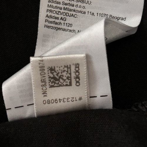 Adidas Originals Trefoil Essentials cotton t-shirt black size S