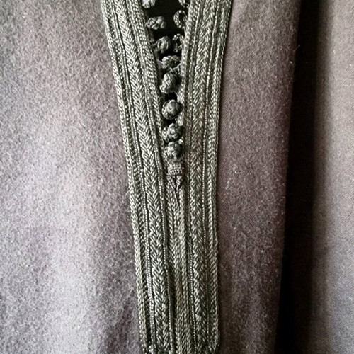 Moroccan men's kelebia like new, black, woolen
