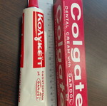 Vintage Colgate promotional toothpaste with original box 60s-70s