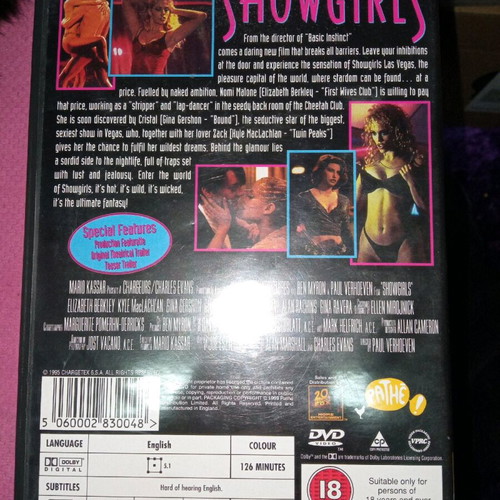 Show Girls DVD like new, adventure romance, subbed