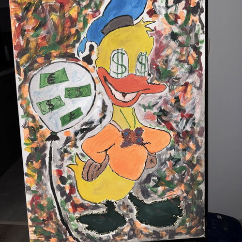 Donald acrylic painting new