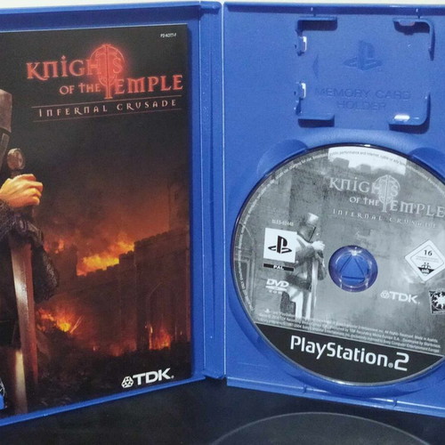 Knights of the Temple PlayStation 2 game like new, complete, Infernal Crusade