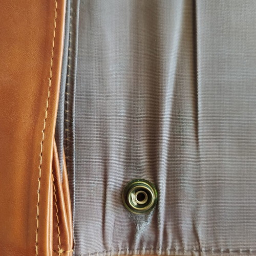 Vintage A-Cold-Wall leather clutch bag, like new, brown
