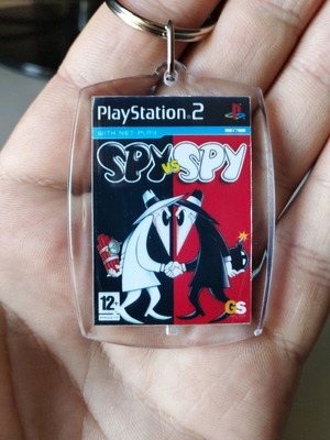 Spy vs Spy PS2 acrylic keychain