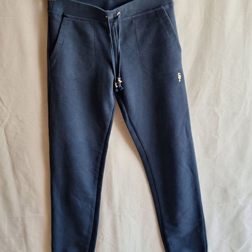 Sugarfree Kids navy blue track pants with gold details, age 10
