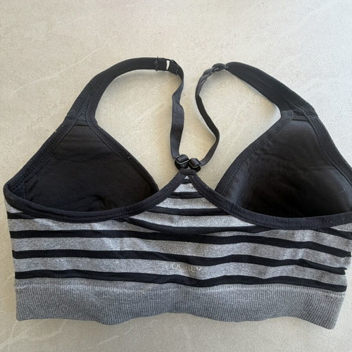 Jockey Seamless Striped Sports Bra, Size S
