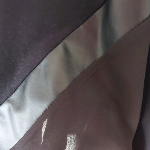 Black fuego asymmetrical blouse with transparency