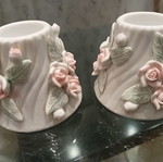 Candlesticks vintage ceramic decorative used