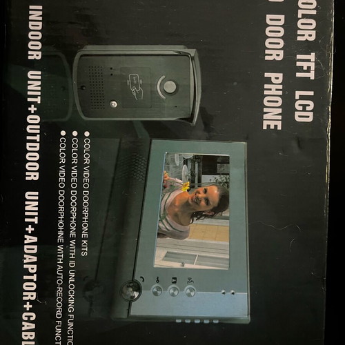 Color Video Doorphone 7" TFT LCD with Monitor and External Camera new