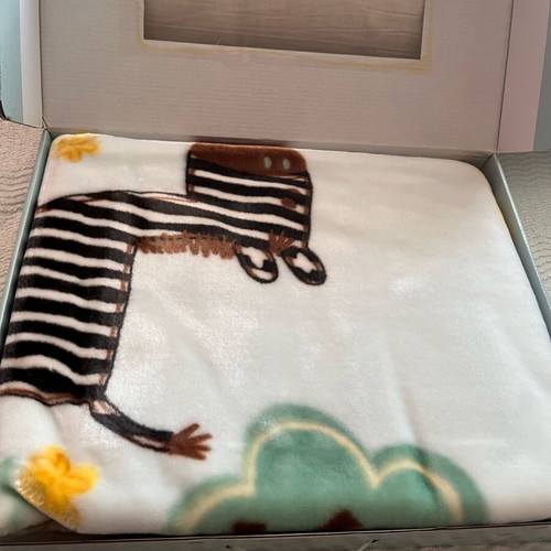 Velveteen baby blanket new in box