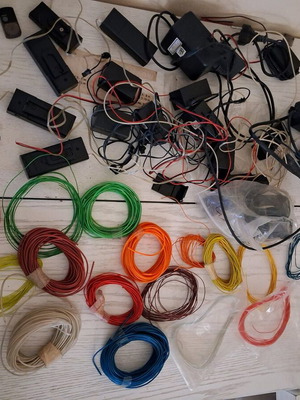 Neon cables new with transformers and various voltages
