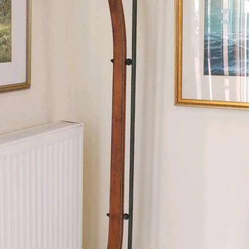 Handmade Tulip Floor Lamp metal and wood like new