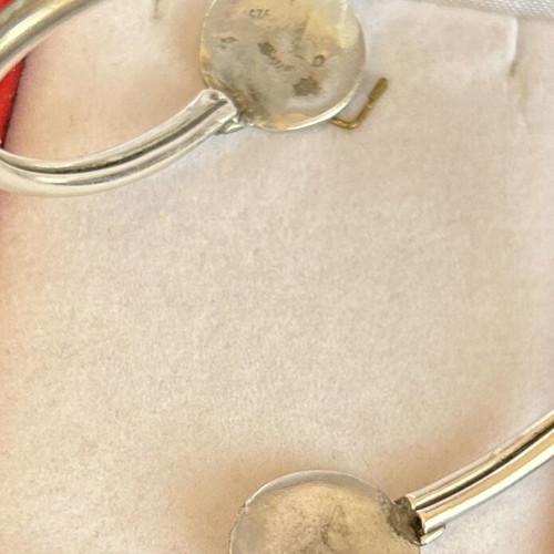 Silver 925 bracelet cuff vintage used, 17 cm