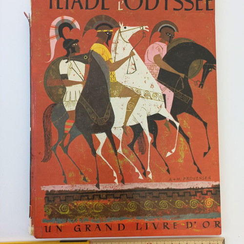 Iliad and Odyssey used, French illustrated edition 1956