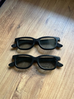 3D γυαλιά μεταχειρισμένα, πακέτο 2 για σινεμά και τηλεόραση