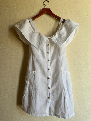 Linen dress Mango like new, white, size M