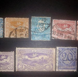 Γερμανια γραμματόσημα Άνω Σιλεσια (Πολωνία)