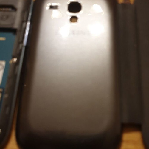 Samsung Galaxy SIII Mini used, classic old gray phone
