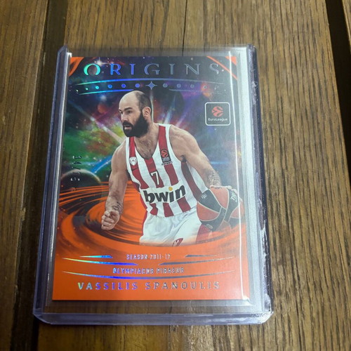 2025/26 Panini Origins Euroleague Vassilis Spanoulis Orange Prizm #68 new