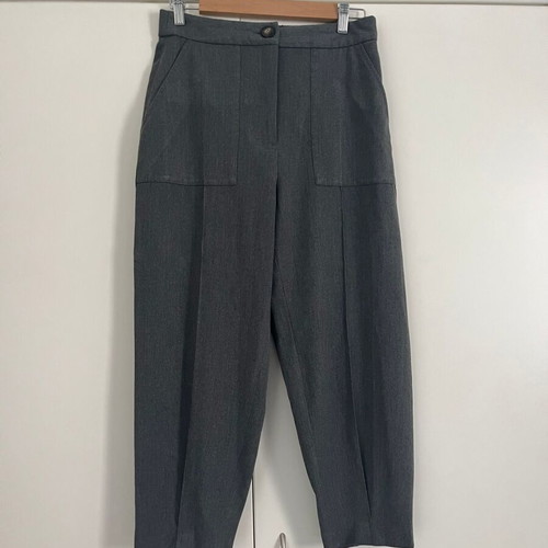 Zara grey trousers like new, elastic waist back, size S