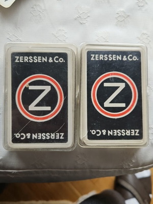 Τραπουλόχαρτα Zerssen & Co. μεταχειρισμένα, 2 σετ με φύλλα 7-Κ