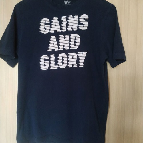 Reebok shirt S used, blue, lightly worn