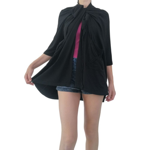 Φλερτ by Φανή Τσακίρη black blouse like new, small-medium
