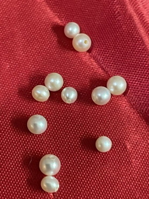 Genuine pearls new, pack of 11 with beautiful shine