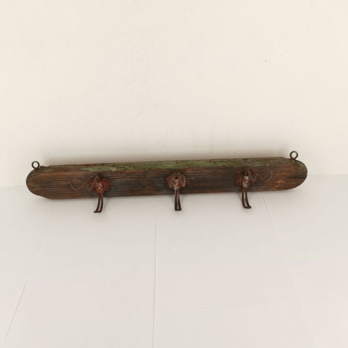 Wooden cafe coat rack used, 1930s vintage