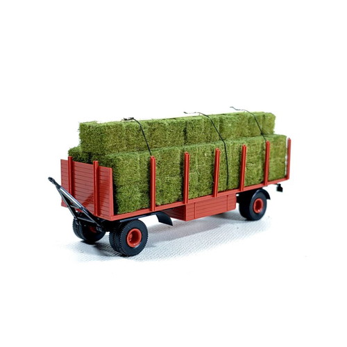 Brekina HO 1:87 Stake Trailer with Hay Load like new, Circus Krone