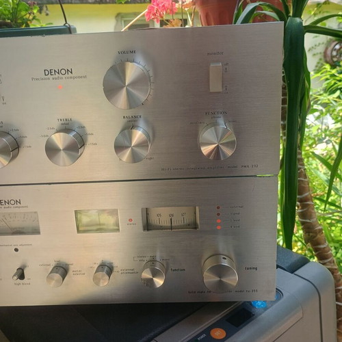 Denon TU-355 and PMA-232 vintage stereo amplifier set like new