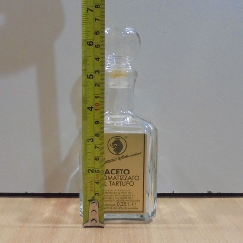 Old Italian glass vinegar bottle used