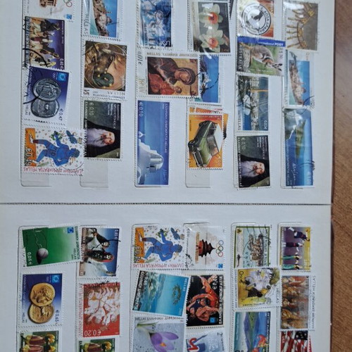 Album with Greek and foreign stamps like new