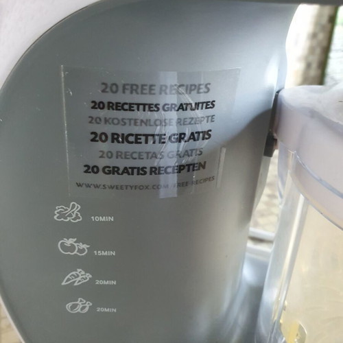 SweetyFox Baby Food Maker BFP-1800E used, 7-in-1 multifunctional