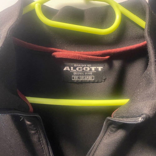 Alcott men’s black zip hoodie used, size XXL