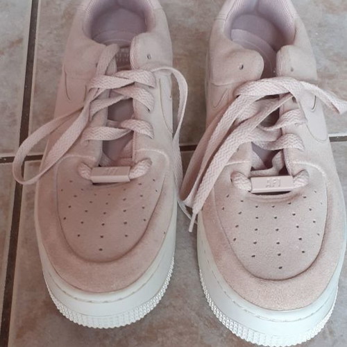 Nike Air Force 1 sneakers women like new, pink powder, size 37