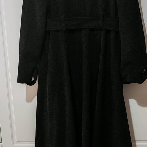 Vintage wool coat like new, black, 90's style