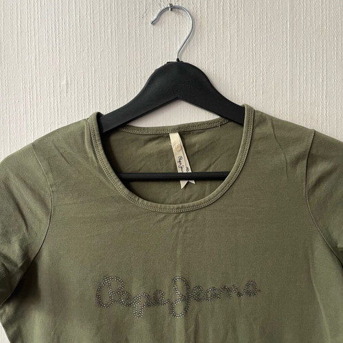 Pepe Jeans top used, size M, green