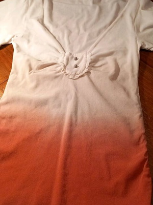 Two-tone top blouse