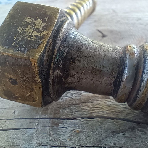 Antique Gründerzeit Brass Door Handle used