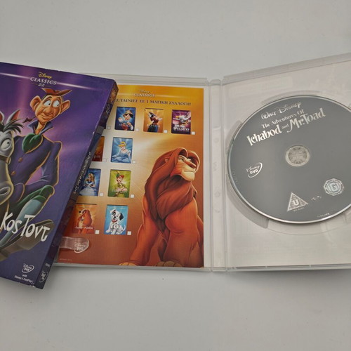 The Adventures of Ichabod and Mr. Toad Disney Classics DVD like new, dubbed