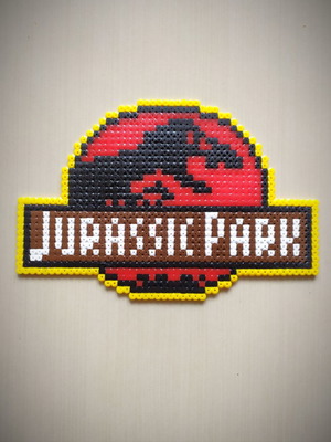 Σετ 5 χειροποίητα διακοσμητικά Jurassic Park καινούργια
