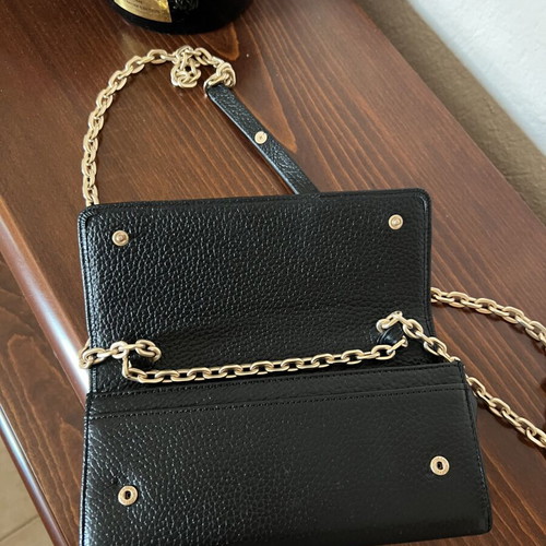 Mario Valentino leather crossbody bag like new, black