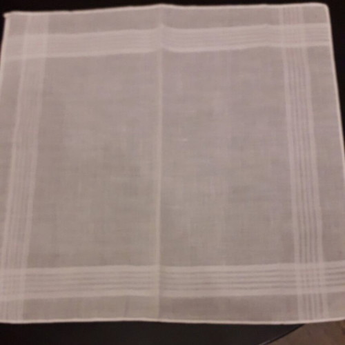 Folk costume scarves white organza new, pack of 8 pieces