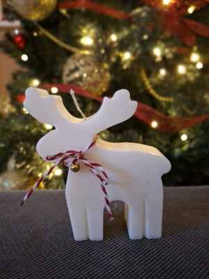 Wax Reindeer New Made of Plant-Based Wax 10 cm